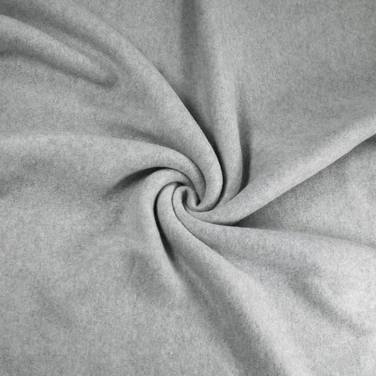 Anti-pill fleece fabric by the yard | Heather Gray 280 GSM