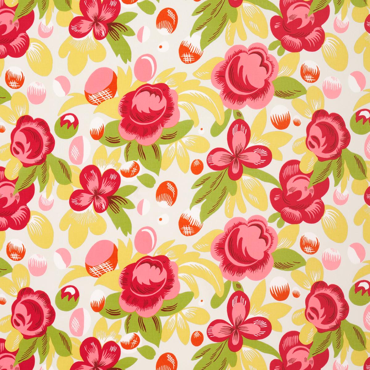 Juin Poppy and Yellow Fabric