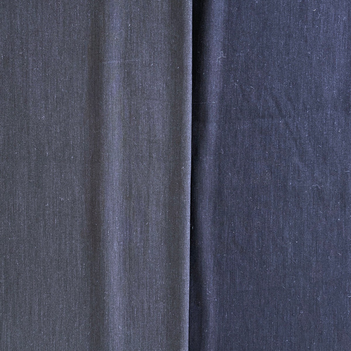 Linen Rayon Spandex Fabric Great Drape & Comfort Stretch, Dark Navy & Grey 8162 8163