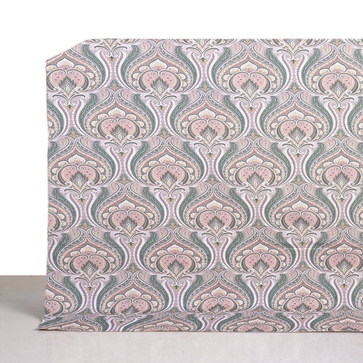 'Primrose Bunch' Fabric by the Metre (Pink/ Green/ Grey)