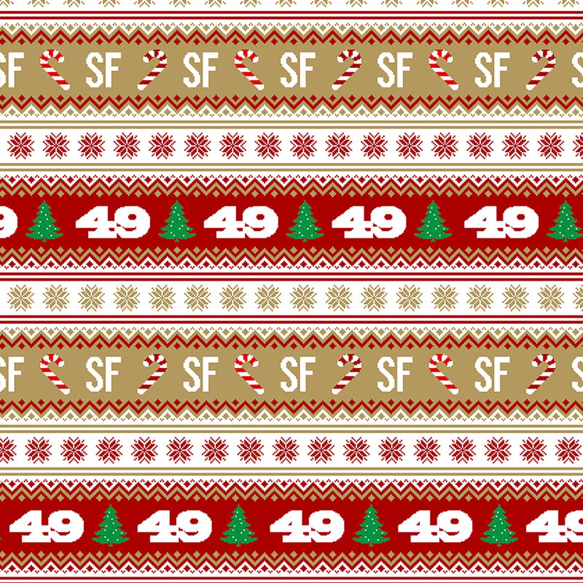 Holiday Sweater - Red/Gold