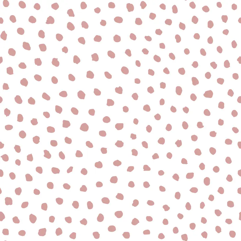 Irregular Dots Fabric - Rose Gold