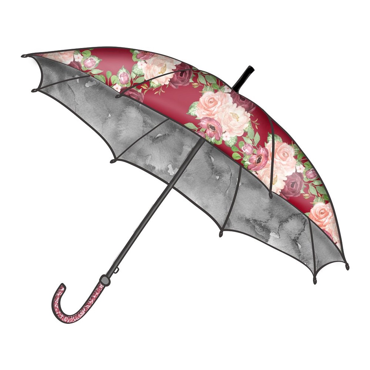 Rain Romance Umbrella 1 Fabric Panel