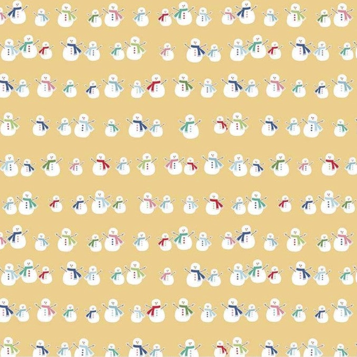 Riley Blake - Cozy Christmas Snowmen Yellow