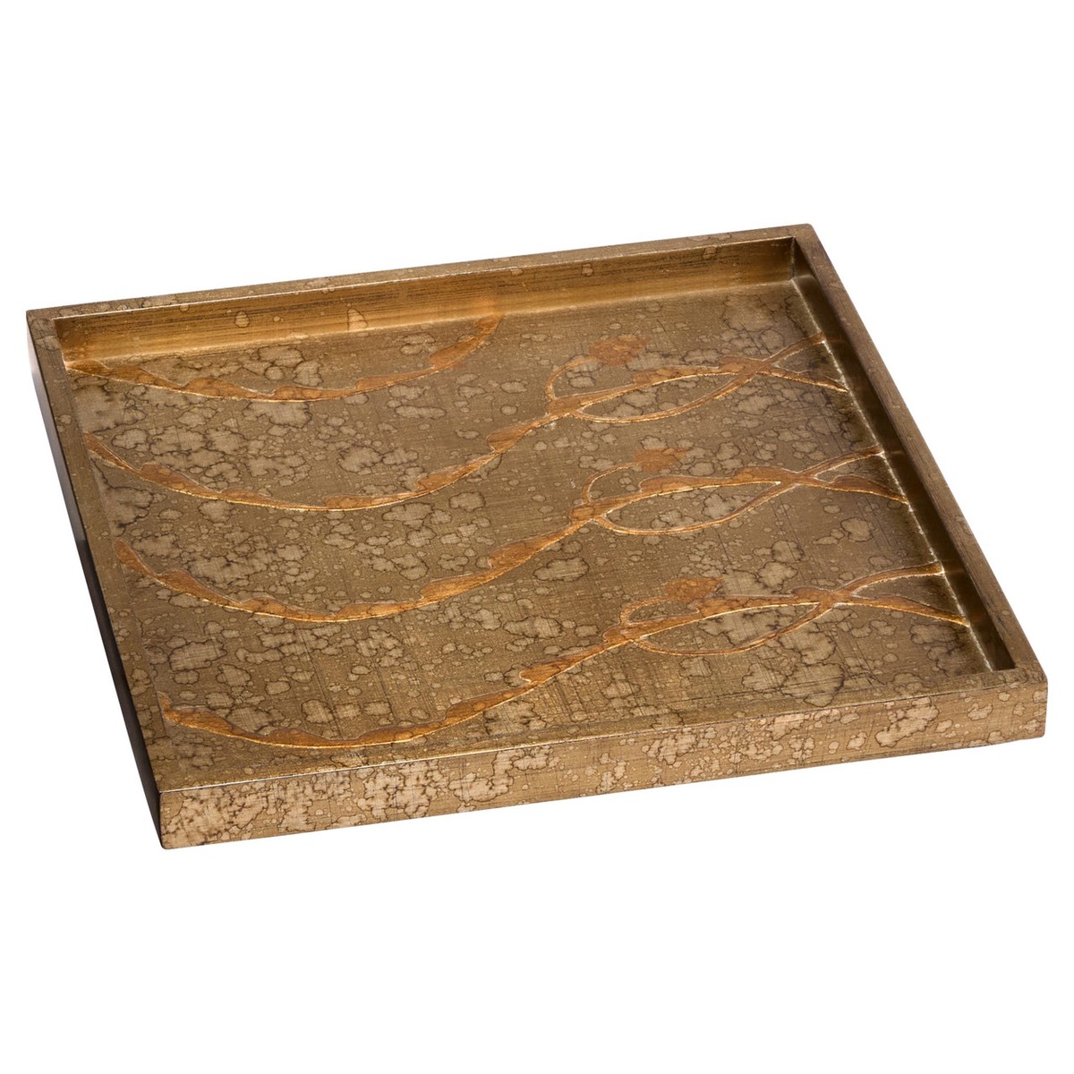 Florence Tray in Bronze Lacquer - Square by Cyan Design