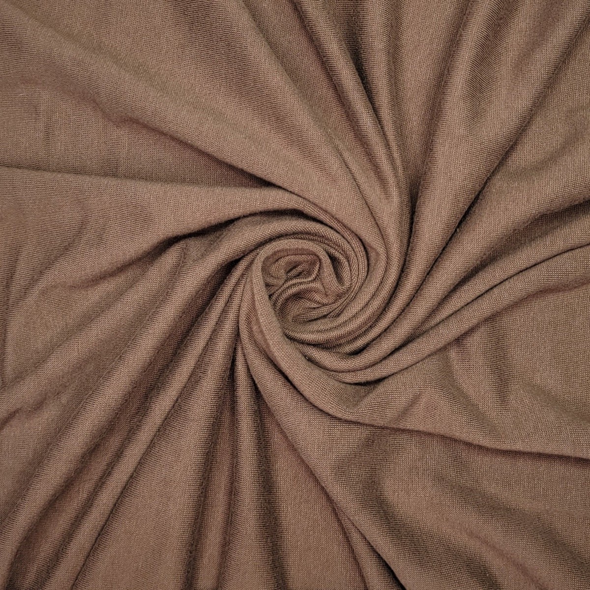 Milk Chocolate - Rib Knit Cotton Blend Knit - Brown - 1M Bundle