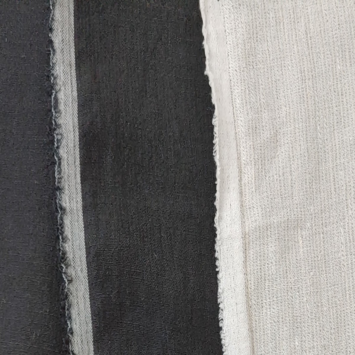 Linen Polyester Blend Fabric with Delicate Stripe Harmony 7749 7750