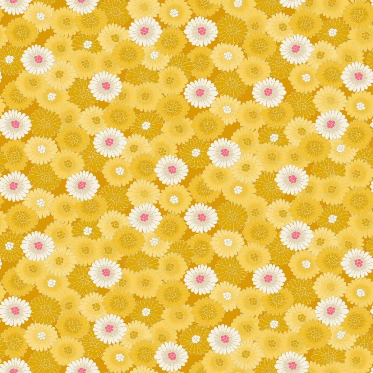 Makower Hikari - Chrysanthemum 2521 Y