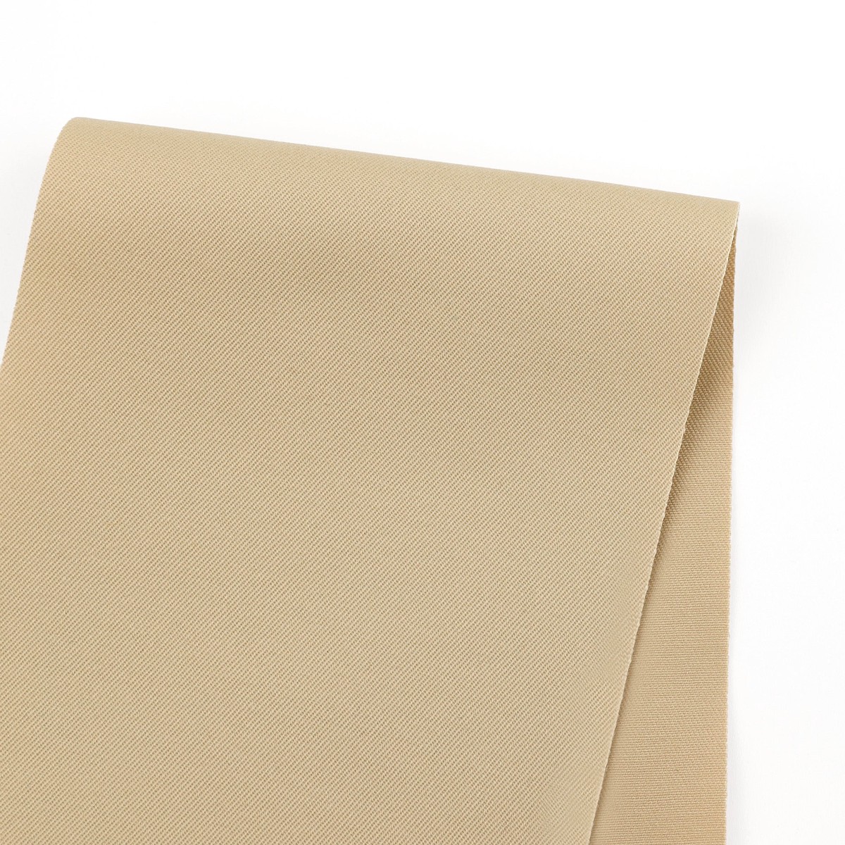 Peachy Stretch Cotton Twill - Beige