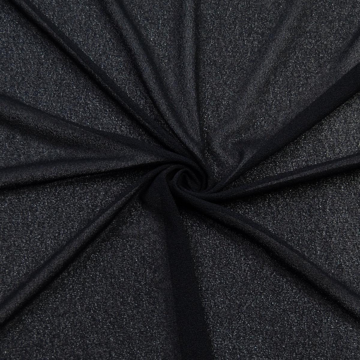 Tracey Black Polyester Jersey Fabric