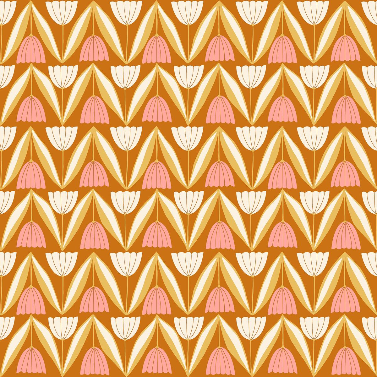 Endpaper | Ruby Star Society | Tulips - Saddle