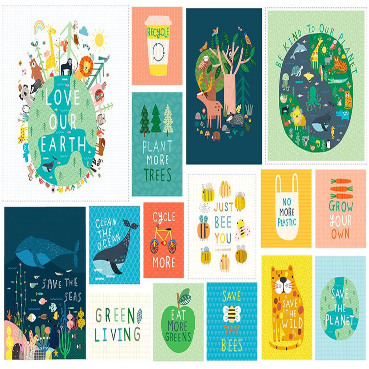 Panel 3: Save the Planet by Sally Payne for Dashwood Studio