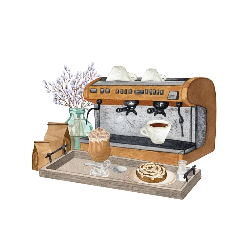 Barista Coffee Roaster Fabric Panel