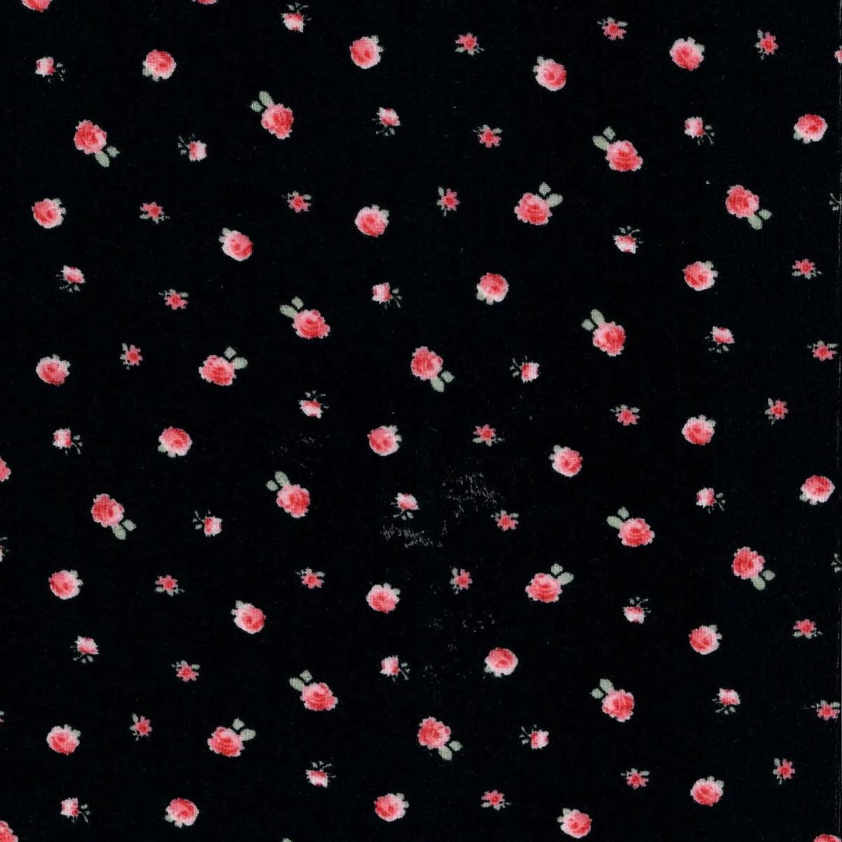 Cotton Style Ditsy Print Pointelle Knit Fabric - KNT4605-MS11364
