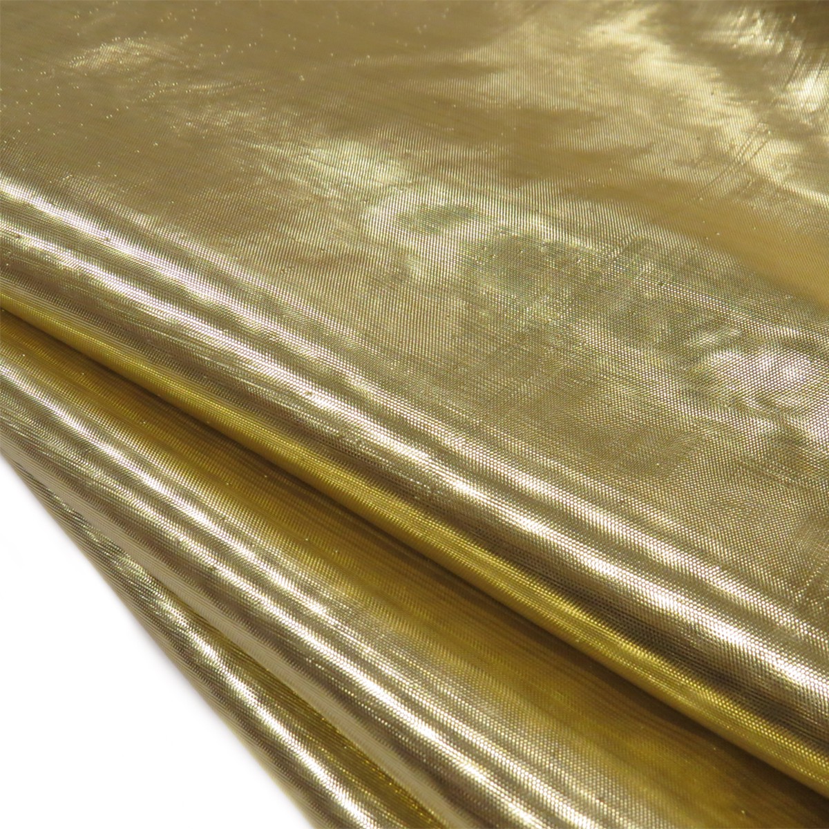 Tissue Lame Fabric 56", Polyester - Gold
