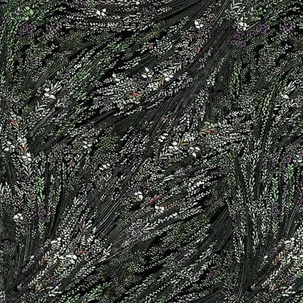 Black Meadow Breeze Cotton Wideback Fabric per yard