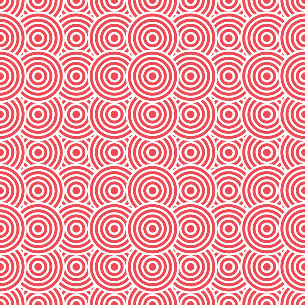 Get Back Circles Fabric - Red