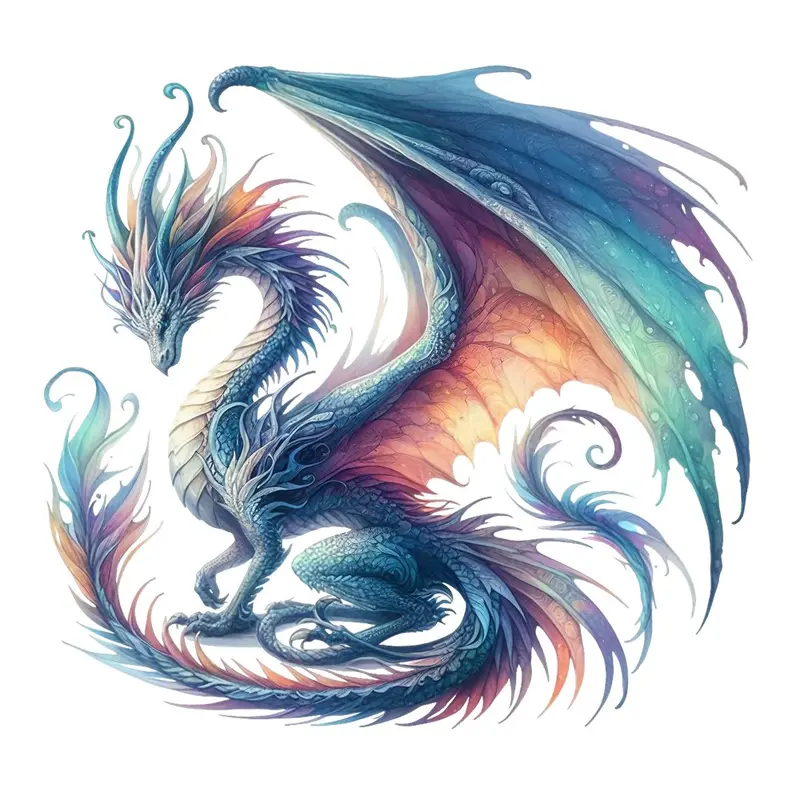 The Dragon Lair Dragon #35 Fabric Panel