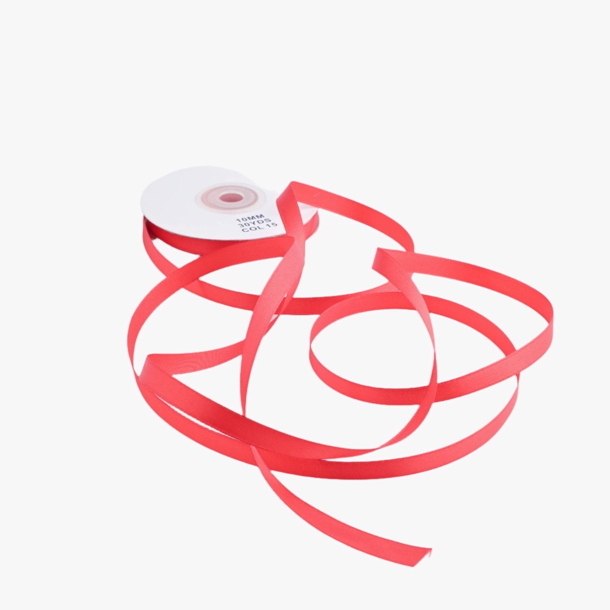 Satin Ribbon 10mm Red #15
