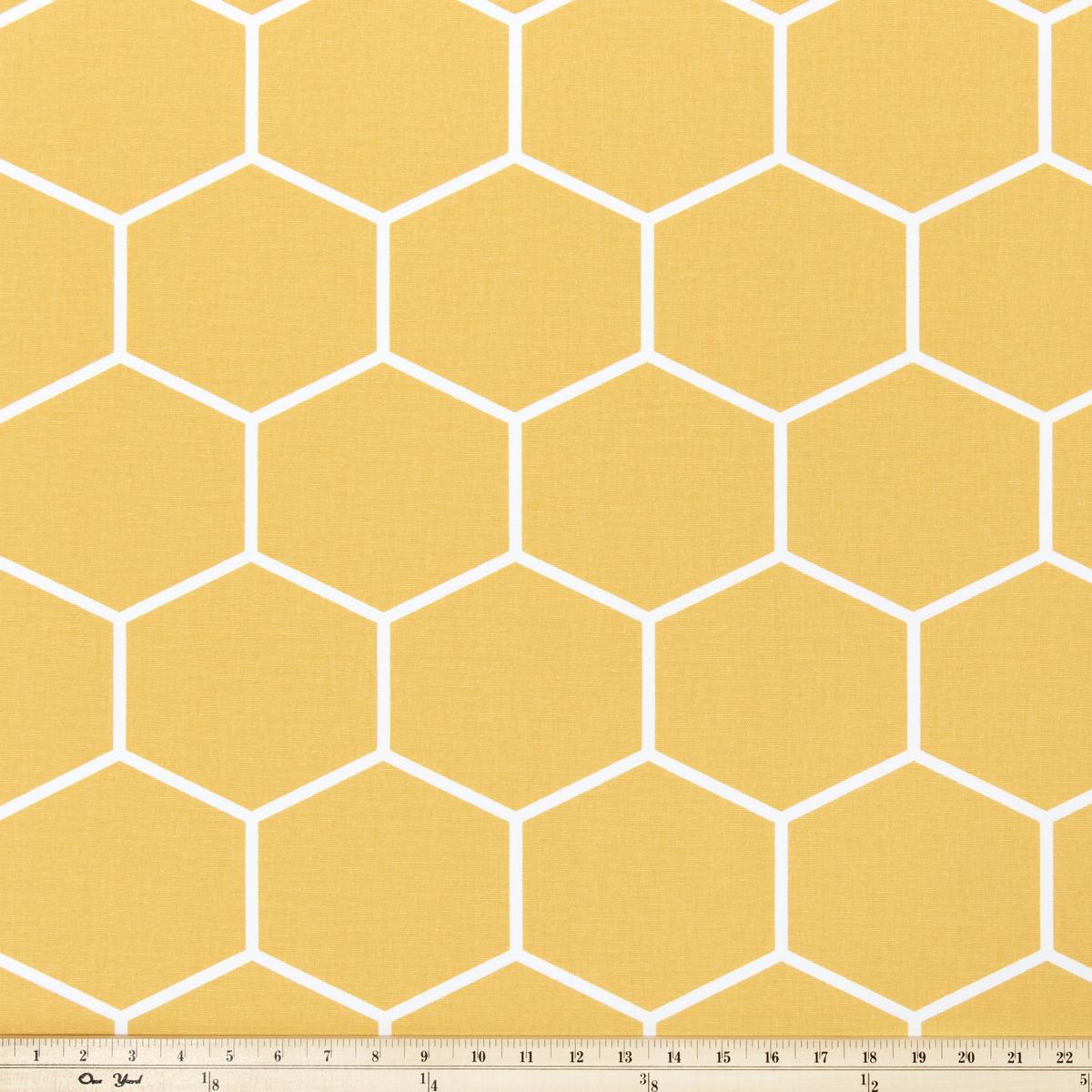 Shapes Brazilian Yellow Fabric By Premier Prints