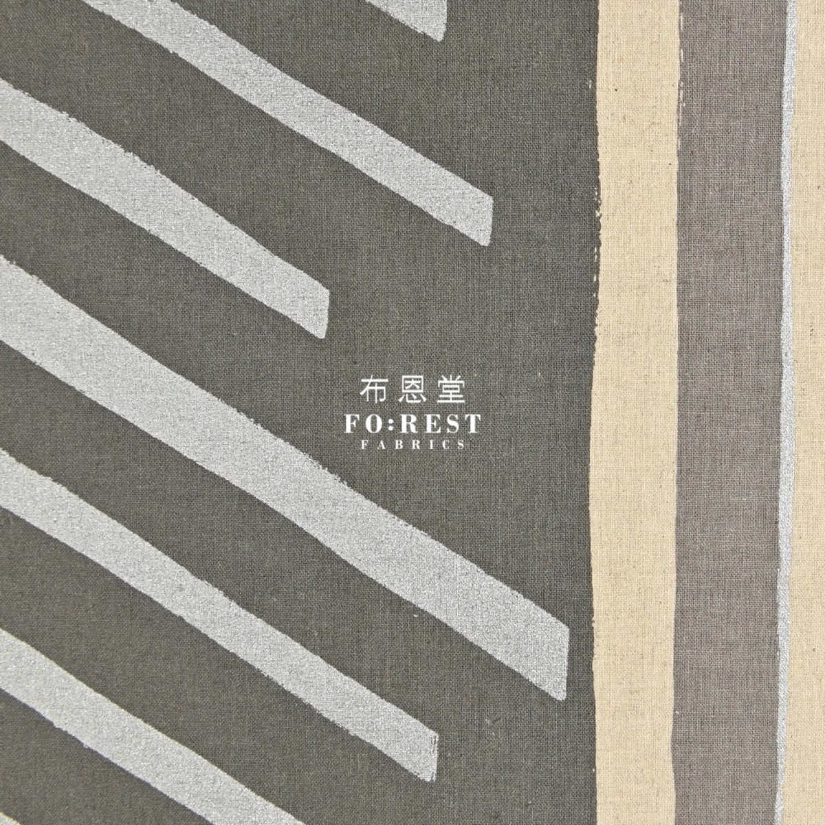 echino - cotton linen - Framework FLOW Gray