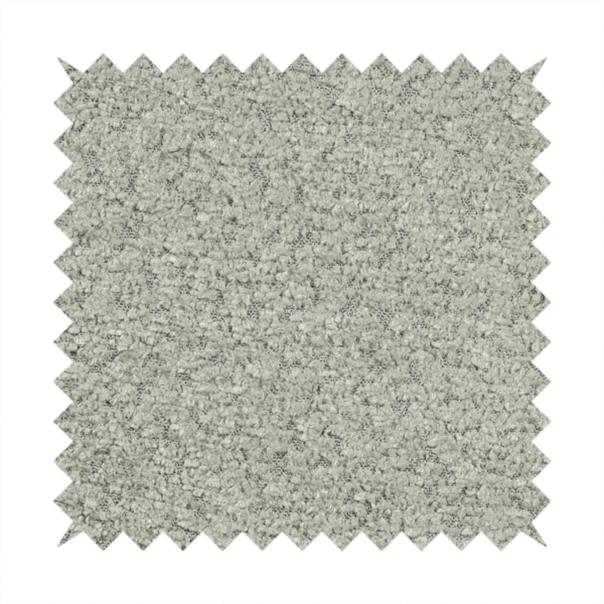 Hoover Boucle Recycled PET Material Silver Colour Upholstery Fabric CTR-1906