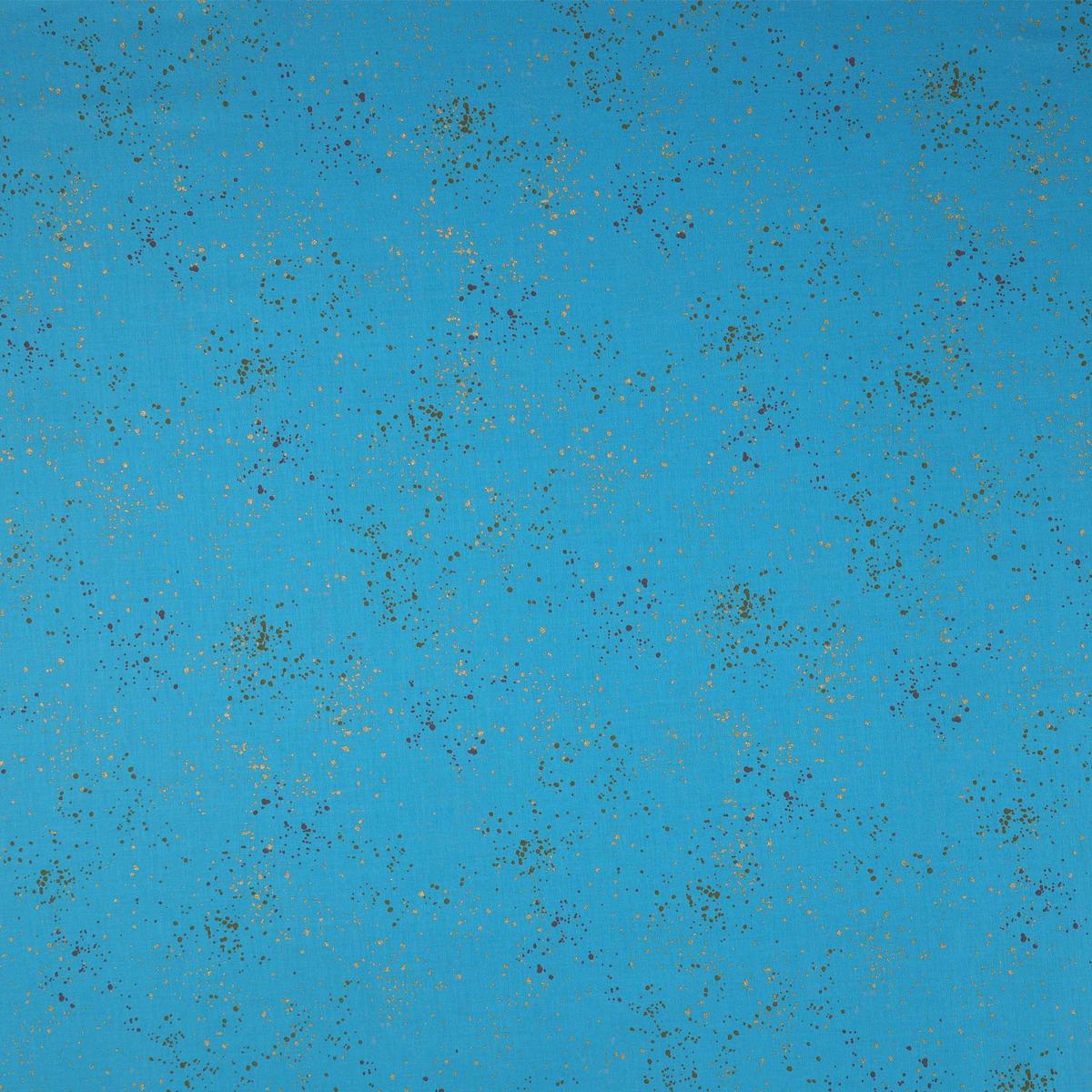 Speckled Metallic Fabric Collection - Bright Blue