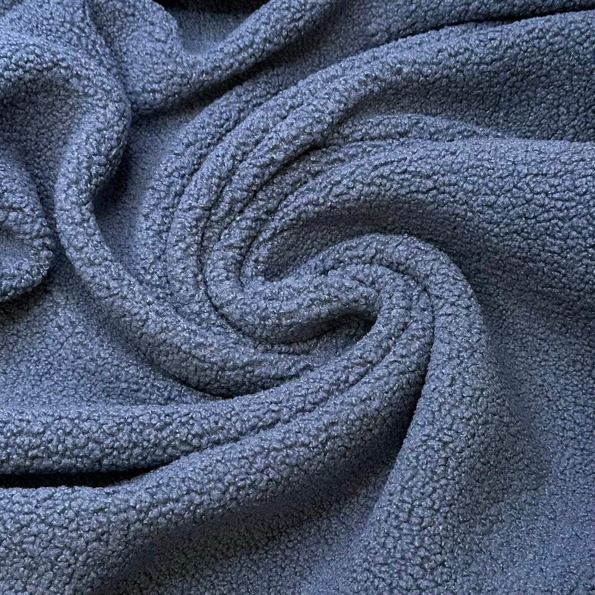Bundle Up - Fleece Polyester Blend Knit - Blue - 1M Bundle