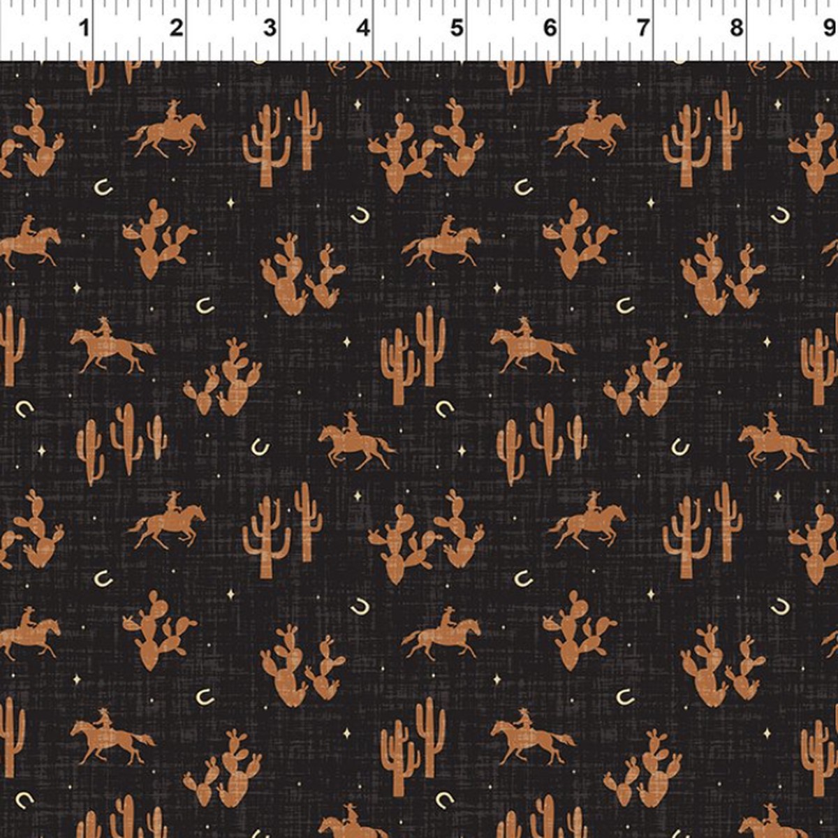 In The Beginning Fabrics - 4SWM-1 Black Silhouettes