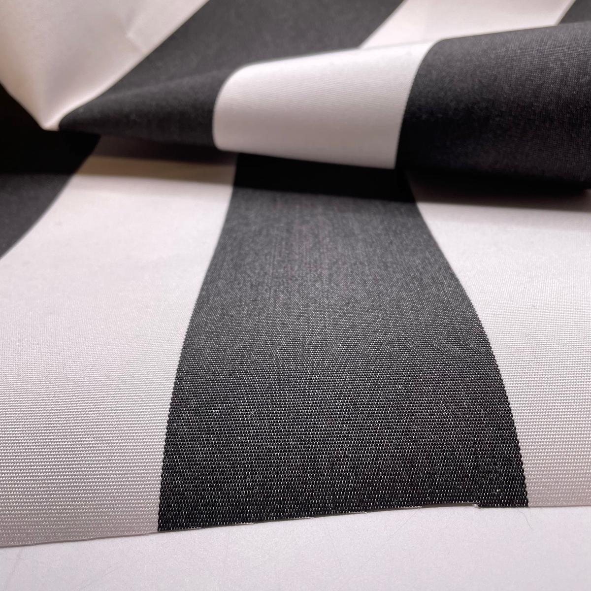 Under The Awning - Waterproof Nylon Woven - Black/White Stripes - Bundles