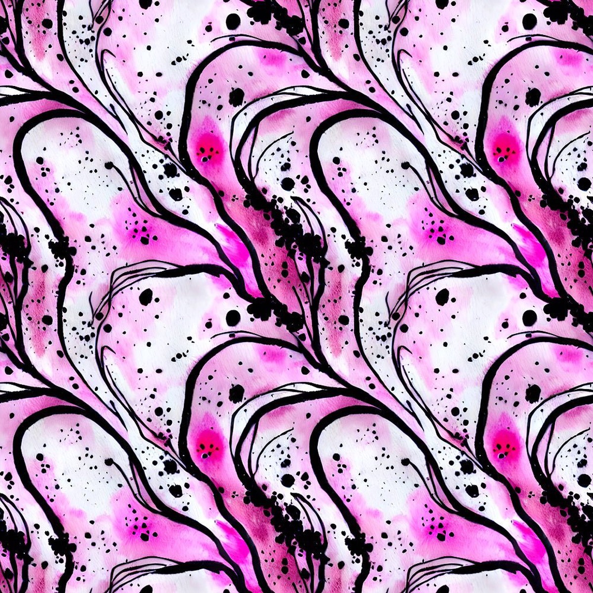 Ink Splatter Pattern 2 Fabric