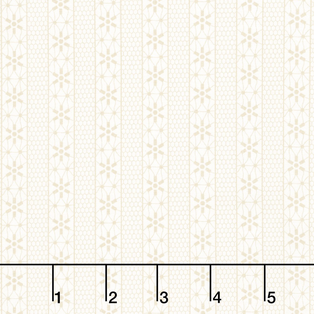 Snowman Gatherings IV - Crystal Stripe Snow Taupe Yardage