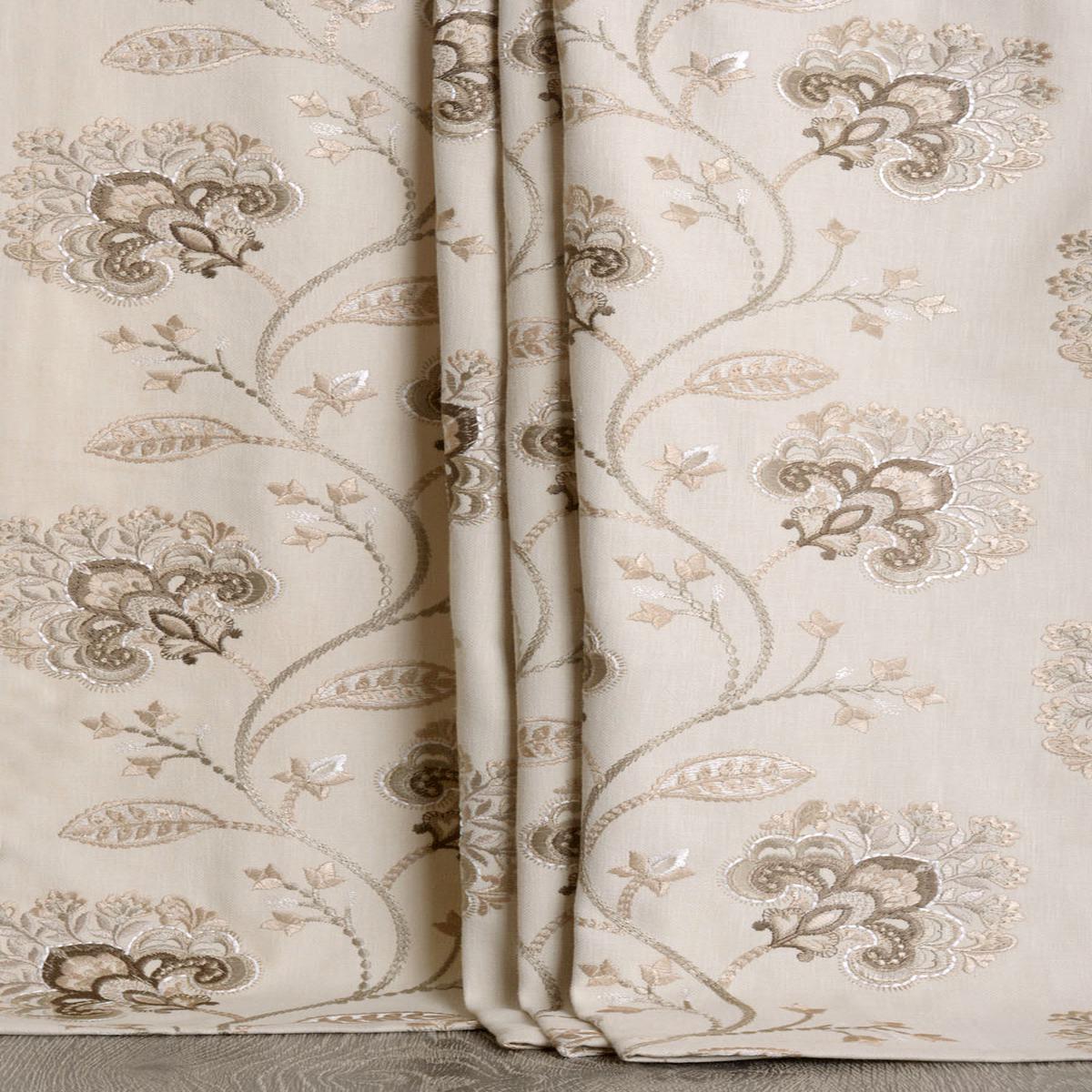 'Brewed Bliss' Fabric by the Yard (Latte Beige/ Brown)
