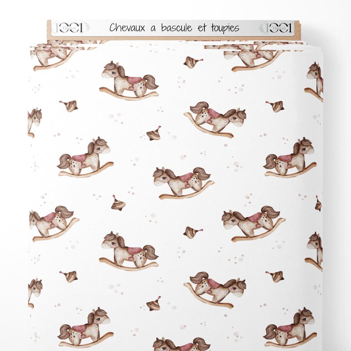 Tissu - Chevaux bascule et toupies