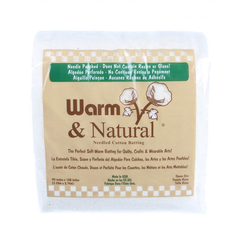 Warm & Natural Cotton Batting 90in x 108in 2341WN