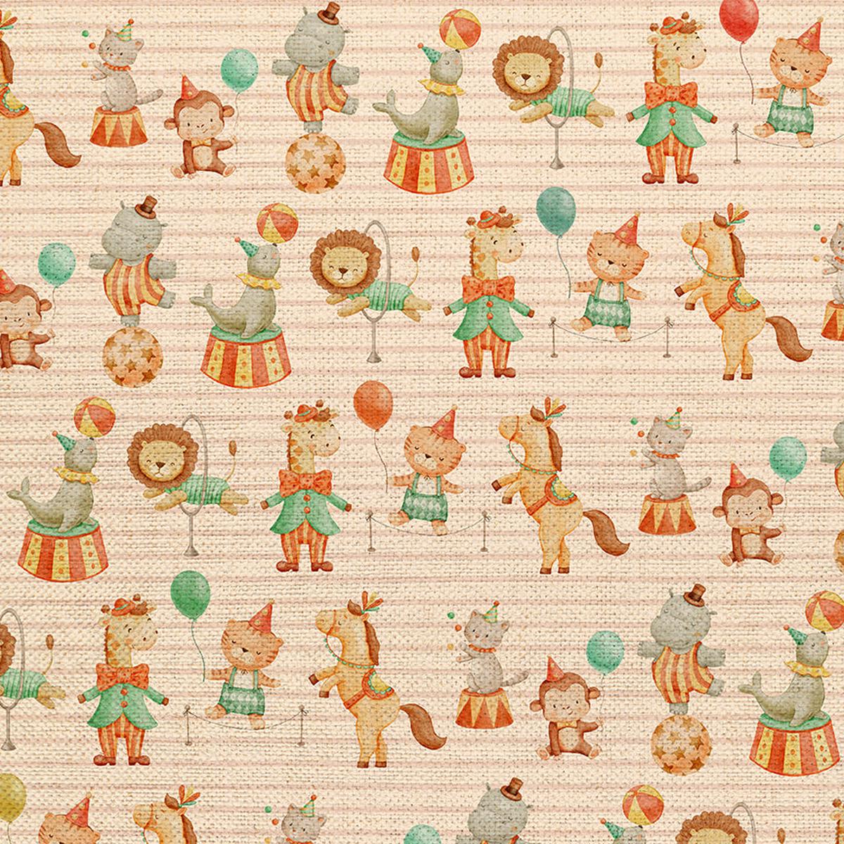 Circus Animal Stripe - Canvas