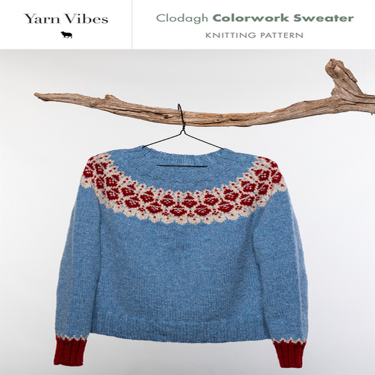 Clodagh Colourwork Sweater in Yarn Vibes Aran