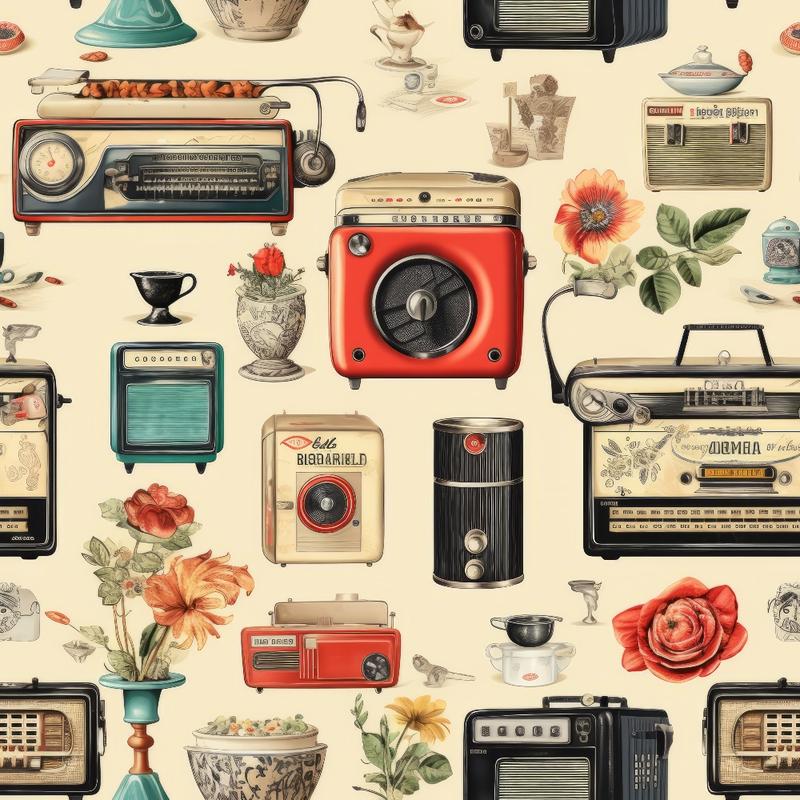Antique Pieces Pattern 10 Quilting Cotton Fabric