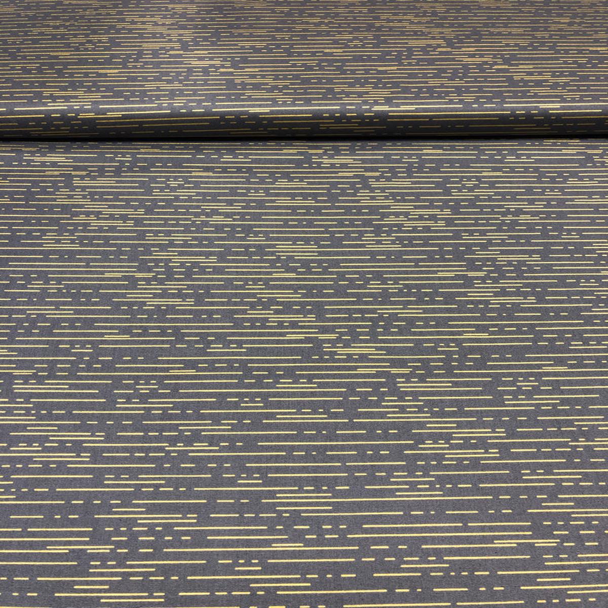 Dashes Shale - Dark grey/gold