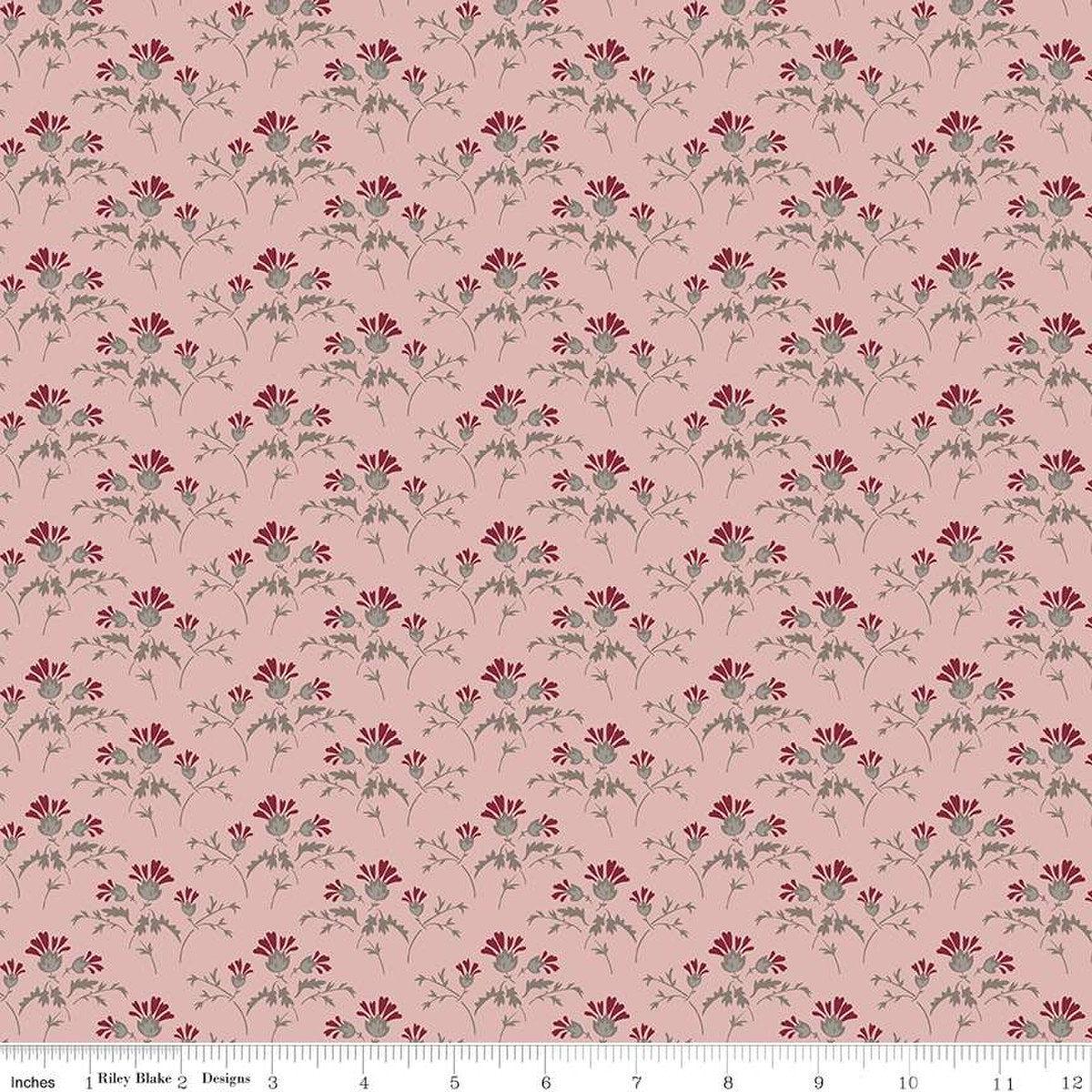 SALE Heartfelt Flower Buds C13496 Rose - Riley Blake Designs - Floral - Quilting Cotton Fabric