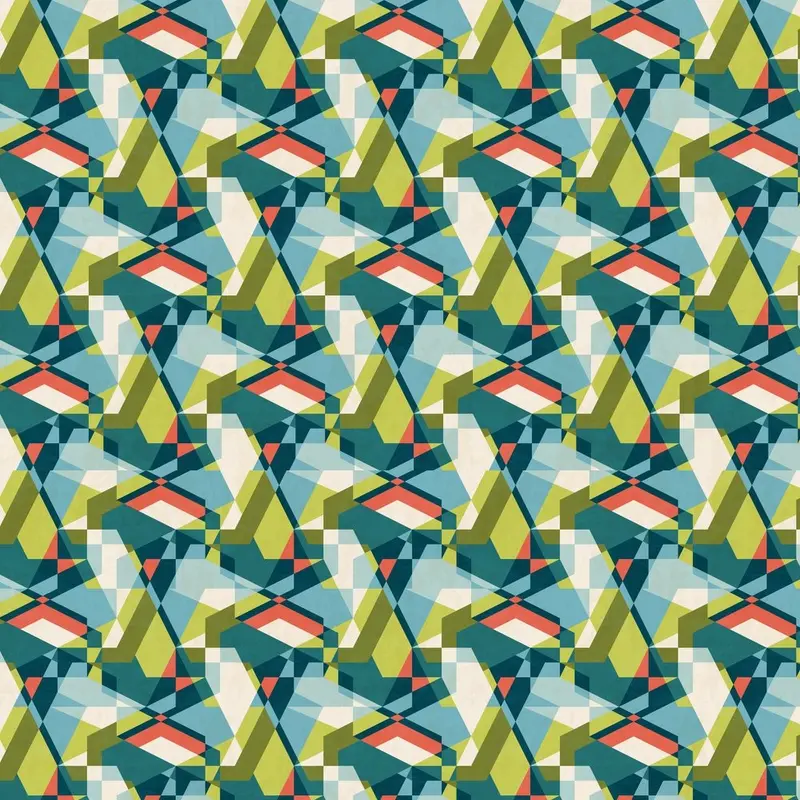Abstract Geometric Fabric - Multi