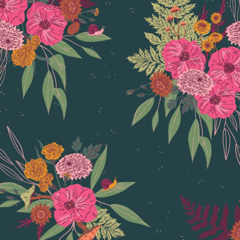 Moon Forest Echos // Bohemia for Art Gallery Fabrics - (1/4 yard)