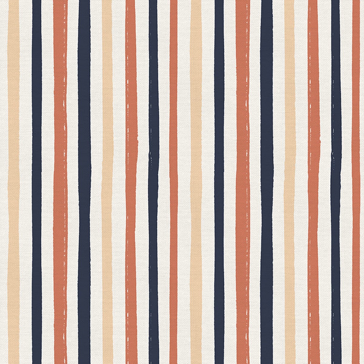 Rough Stripe - Coral/Navy