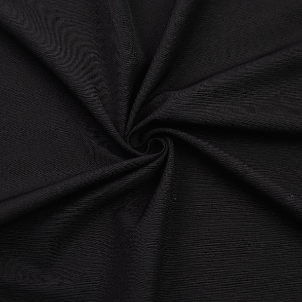 Danna Black Cotton Blend Fabric
