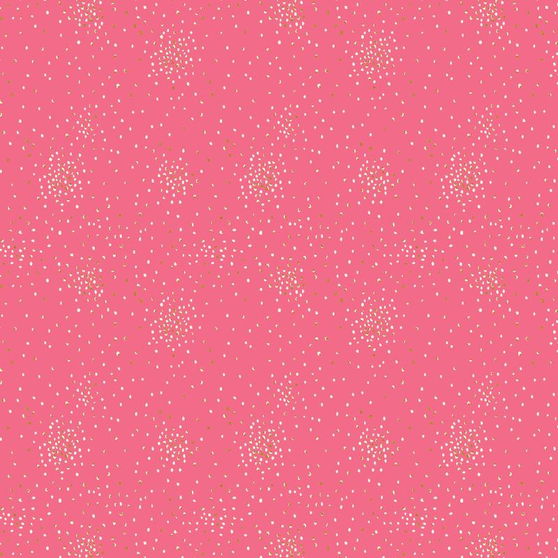 Clusters Cotton+Steel Basics Quilt Fabric - Flush Metallic (Pink) - CS107-FL6M