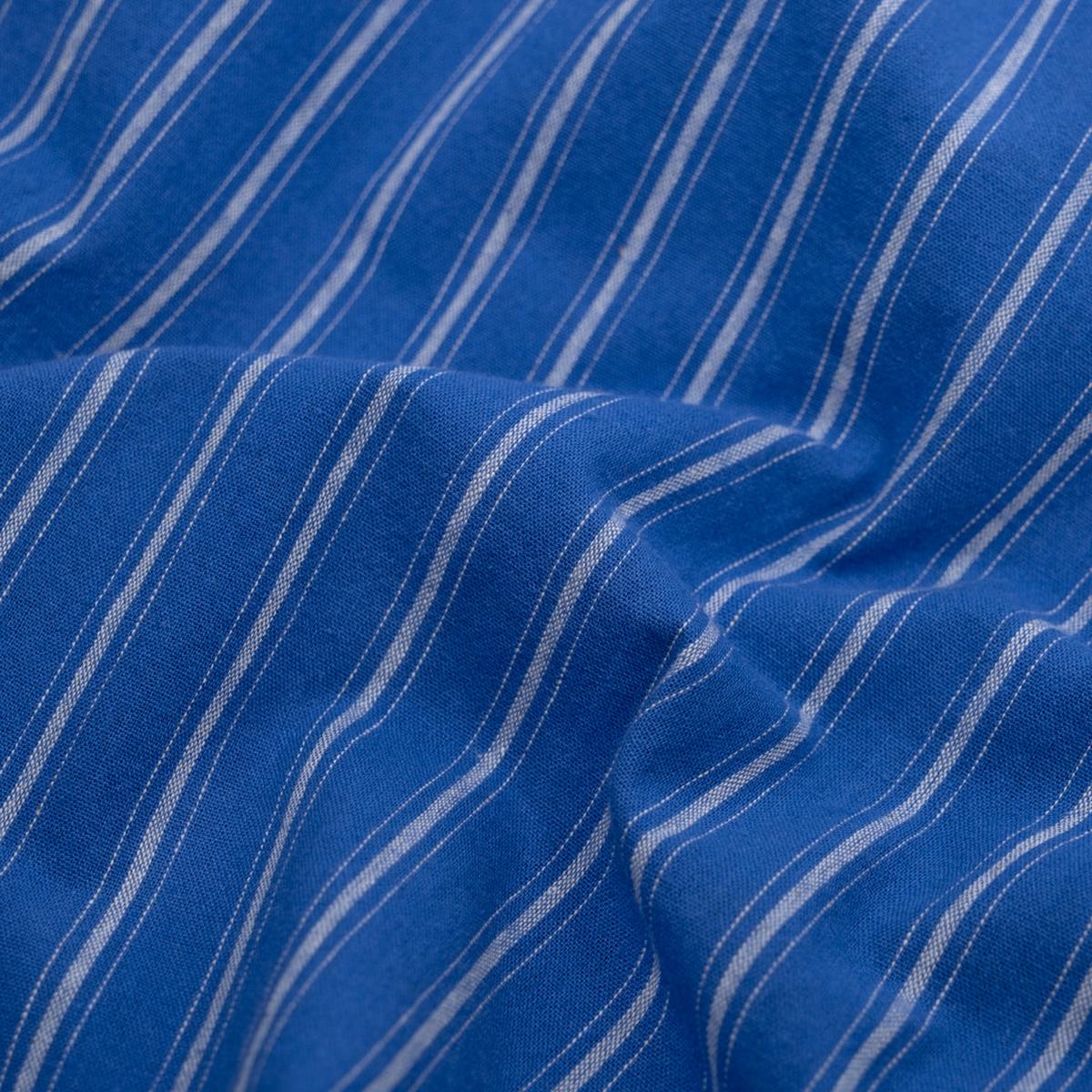Division Stripe Washed Cotton - Lapis