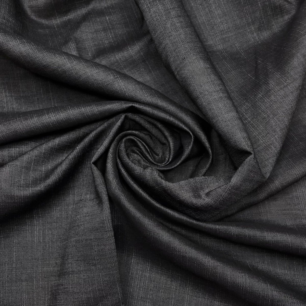 Flat Felled - Denim Rayon Blend Woven - Dark Grey - Bundles
