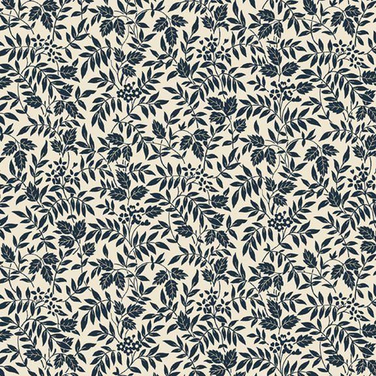 Nouveau - Leaf Sprigs Indigo