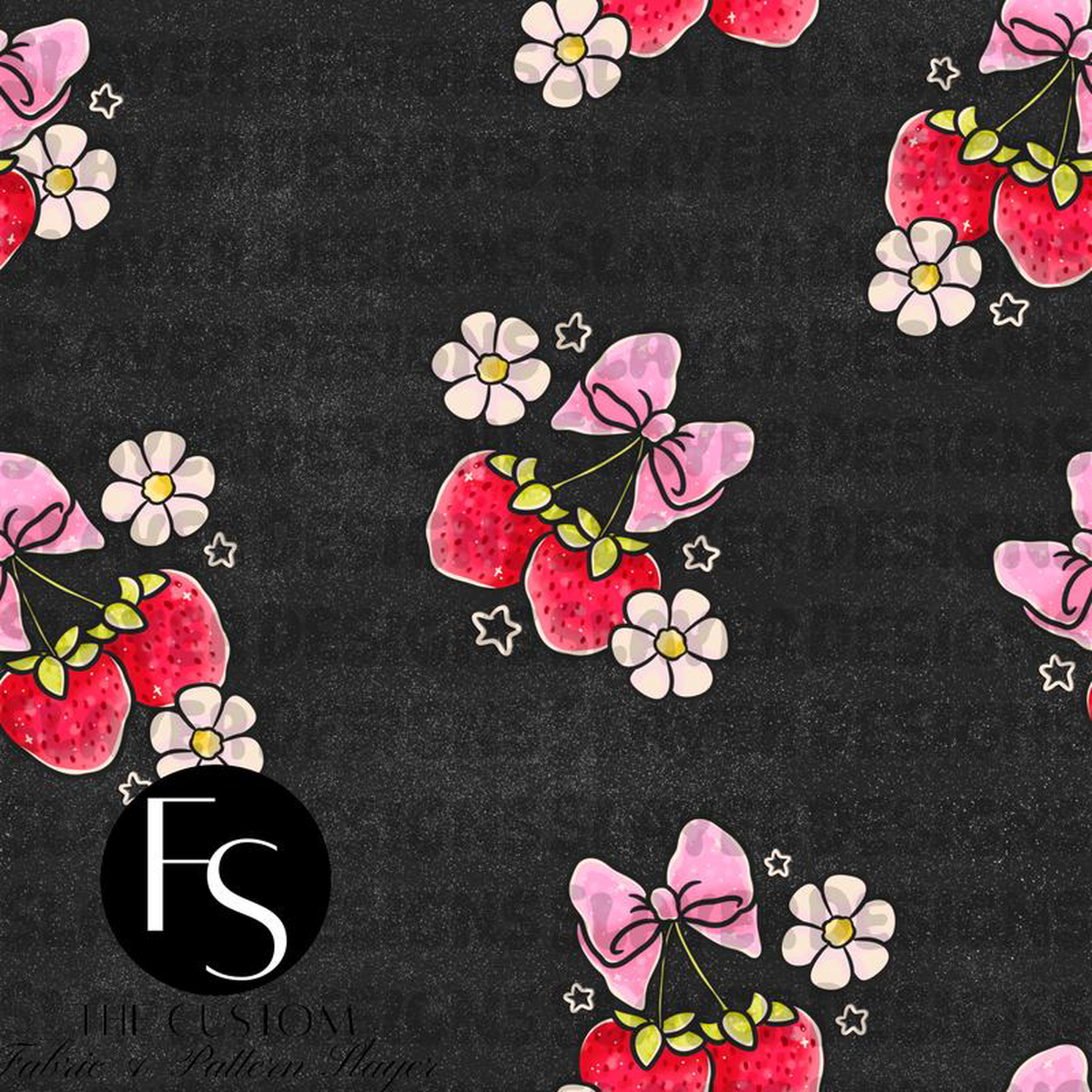 Strawberry Dinosaurs Coordinate B 8211 LYSSDOODLES