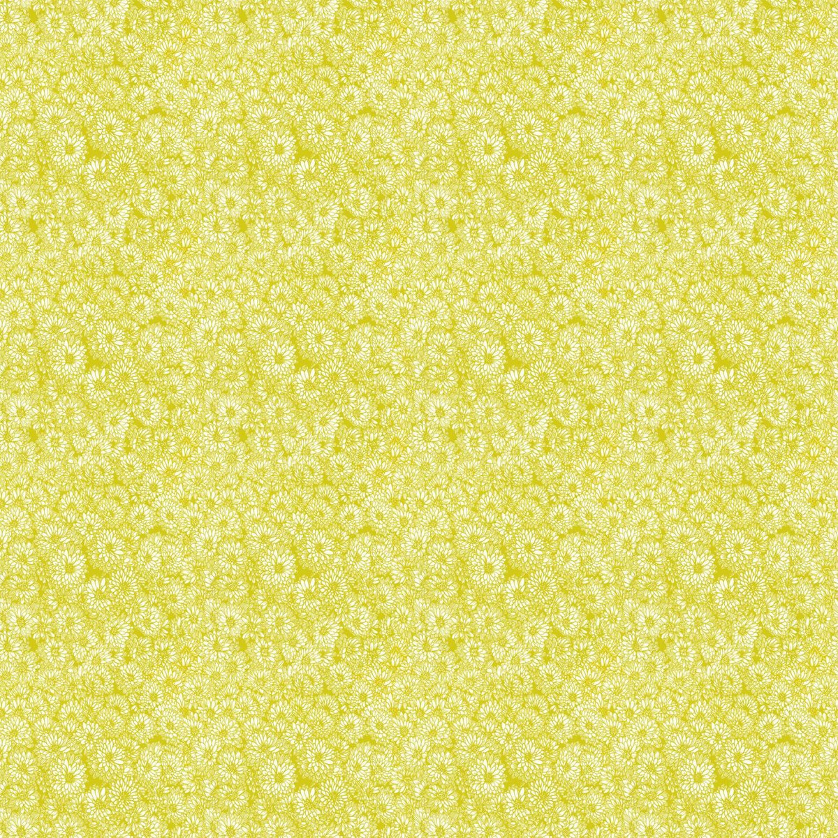 Indelible-Small Flowers, Cream on Gold